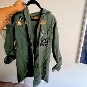Green army jacket Led Zepplin